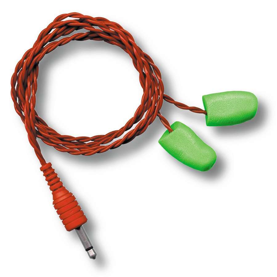 Racing Electronics RE1 - Headphones, Standard, 18 in Cord, 1/8 Input Jack, Foam Ear Molds, Each