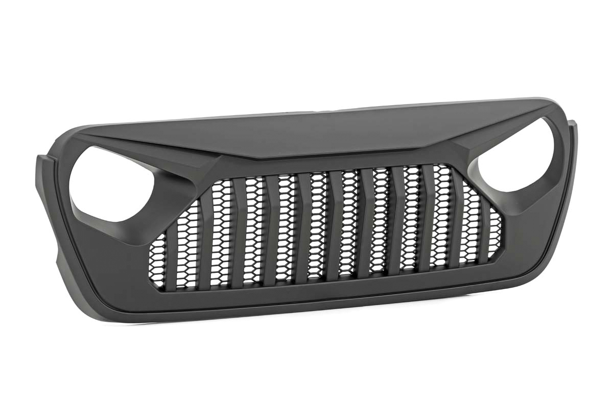 Grille Assembly - Angry Eyes - Plastic - Black - Jeep Gladiator 2020-25 / Jeep Wrangler JL 2018-25 - Each