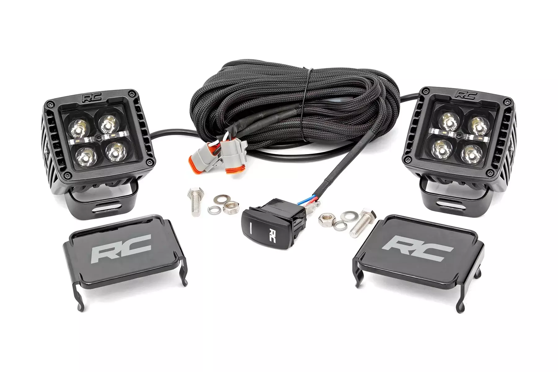 2 Inch Black Series LED Light Pods Square