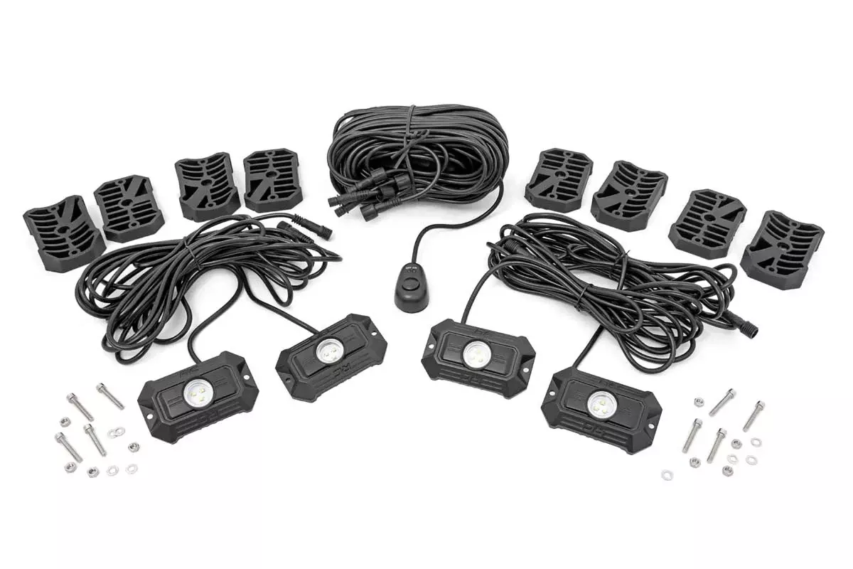 LED Rock Light Kit 4Pcs. 