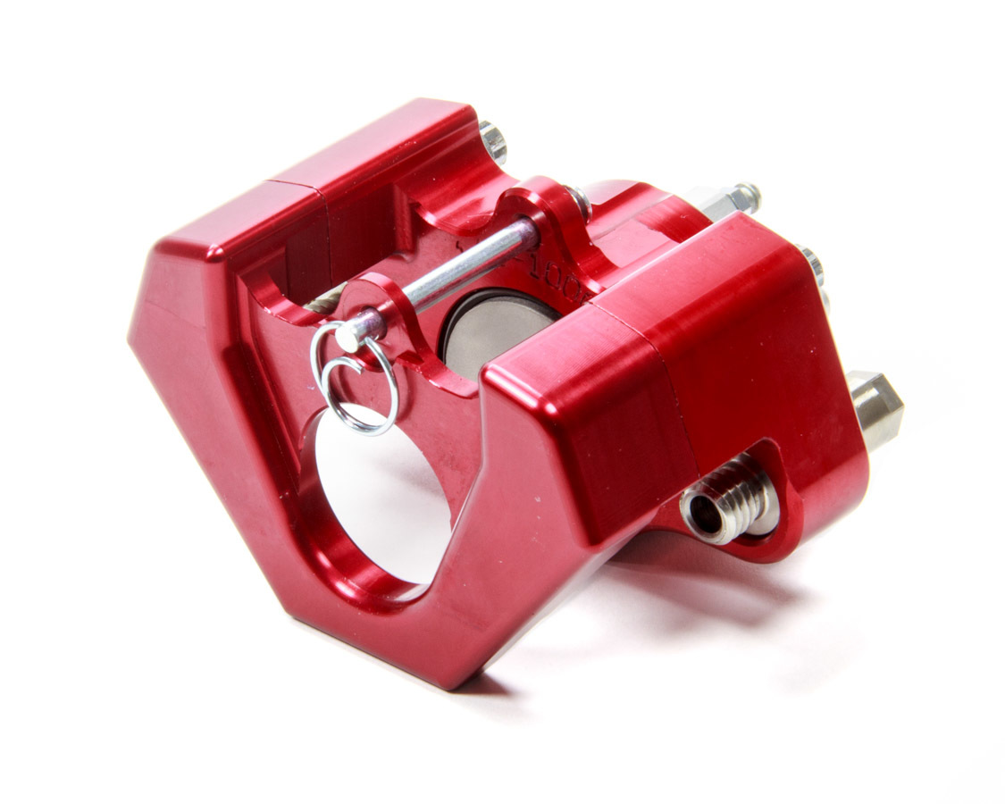 Ultra Lite Brakes 140-1006 Brake Caliper, 100 Series, 1 Piston, Aluminum, Red Anodized, 10.000 in OD x 0.250 in Thick Rotor, 3.38 in Floating Mount, Each