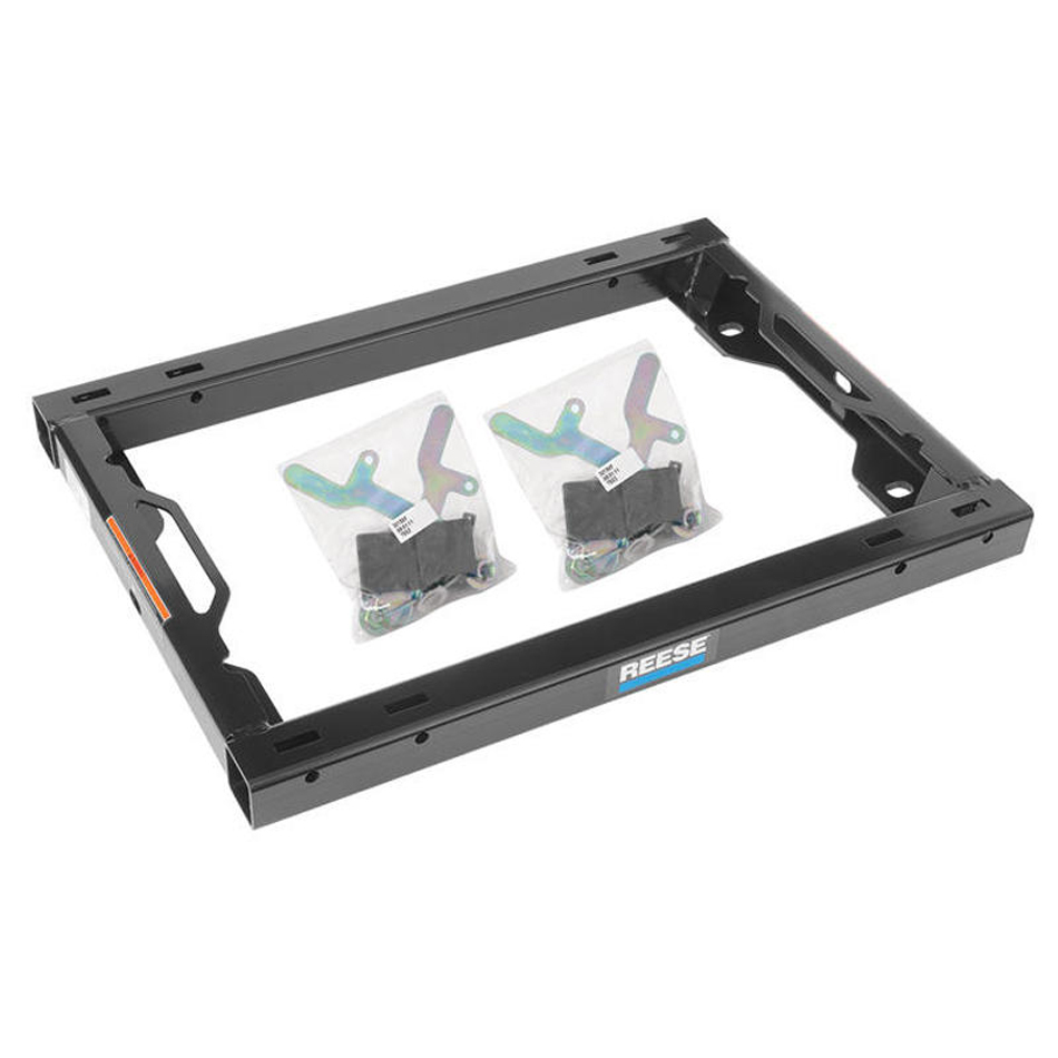 5th Wheel Rails - Mounting Hardware - Steel - Black Powder Coat - Select Standard Fifth Wheel Hitches - Ford OEM / Elite Series Under-Bed Rail Kits - Kit