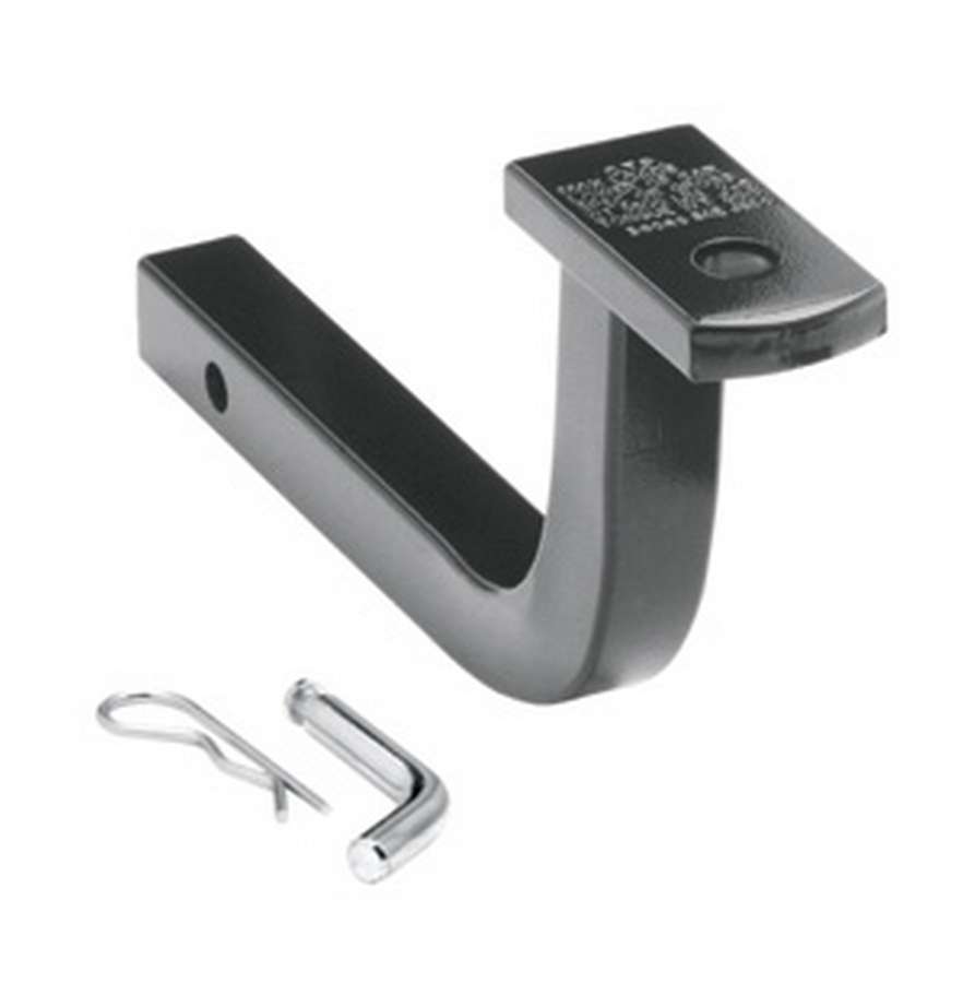 Ball Mount Hitch - 1-1/4 in Hitch - 10 in Long - 5 in Rise - 3500 lb Capacity - Hitch Pin and Clip - Steel - Black Powder Coat - Each