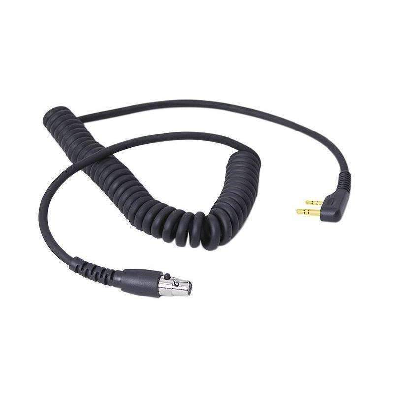 Rugged Radios CC-ICOM-RT Headset Cable, 2 Pin, Spiral Cord, Rugged Headset, ICOM Handheld Radio, Each