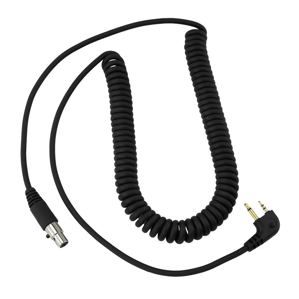 Rugged Radios CC-MID - Headset Cable, 2 Pin, Spiral Cord, Rugged Headset, Midland Handheld Radio, Each