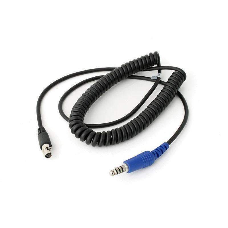 Rugged Radios CC-OFF Headset Cable, Spiral Cord, Rugged Headset, Rugged Offroad Intercom, Each