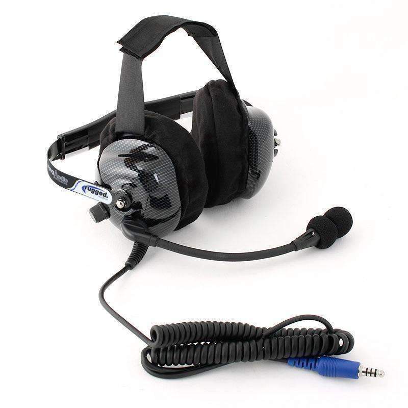 Rugged Radios H42-ULT - Headset, H42 Ultimate, 2-Way, 1/8 Input Jack, Over the Head, Plastic, Carbon Fiber Look, Each