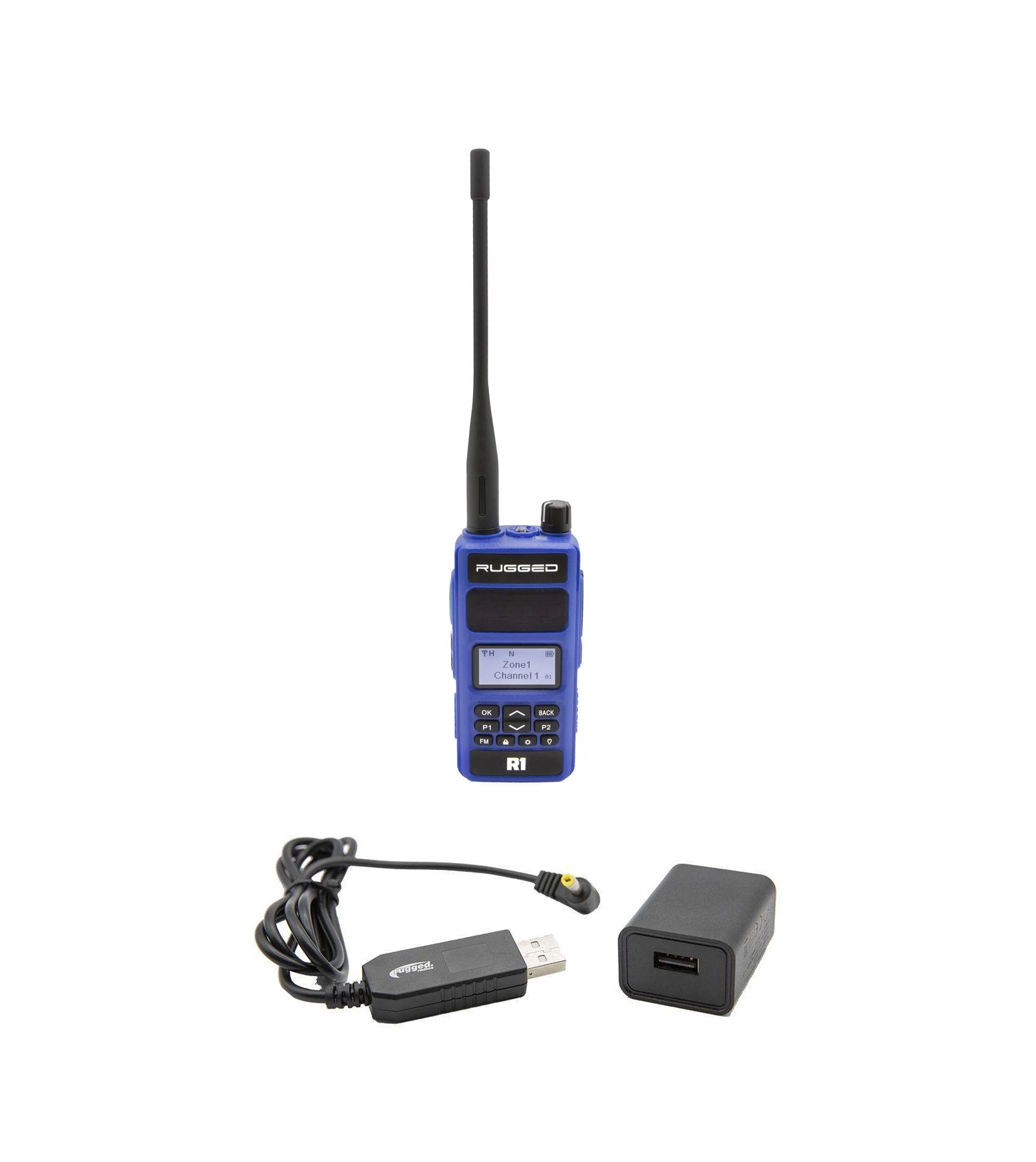 Rugged Radios R1 2Way Radio, 1 Man, DMR / UHF / VHF Signal,