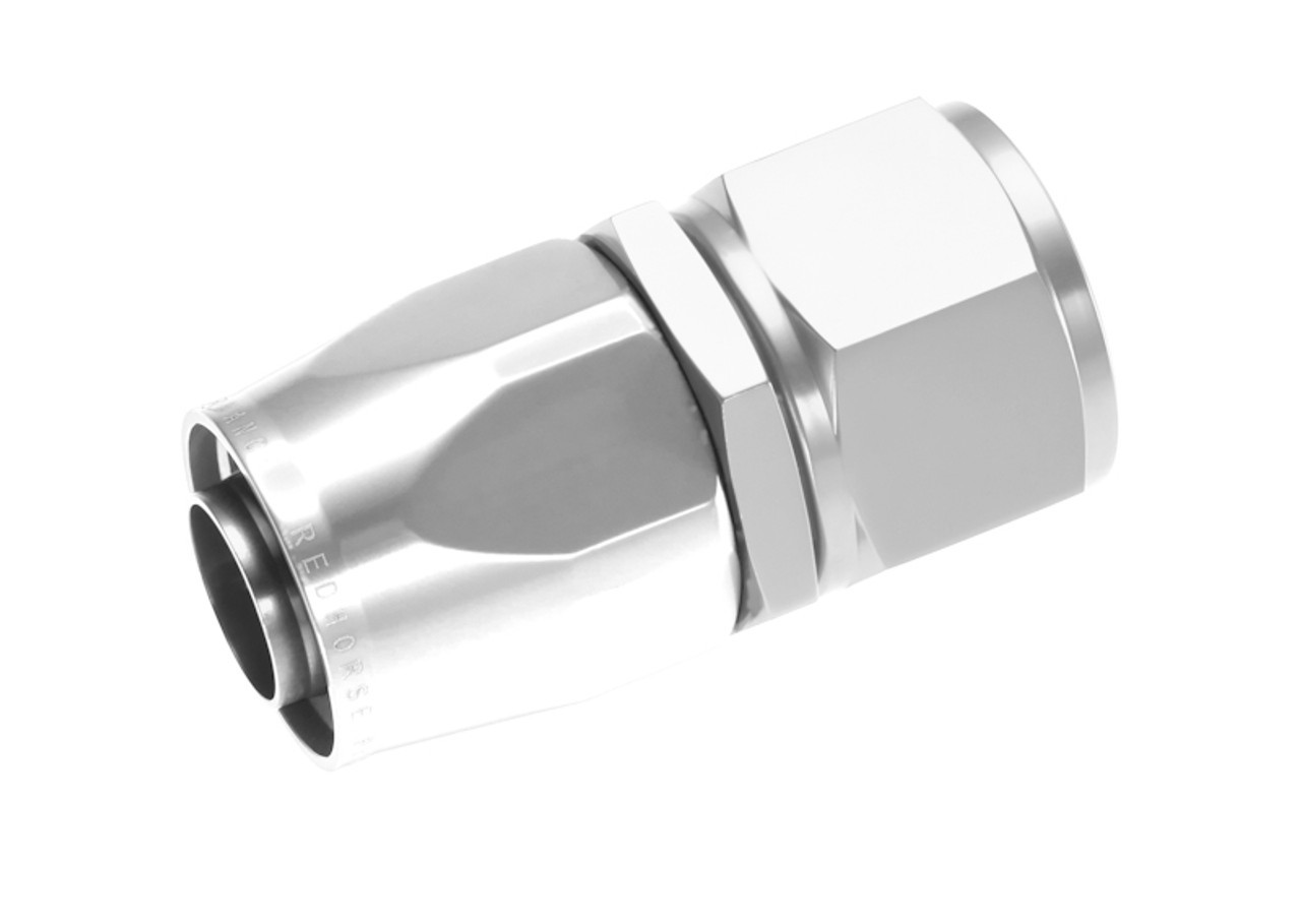 REDHORSE PERFORMANCE — REDHORSE PERFORMANCE 16AN Straight Female Aluminum Hose End Clear