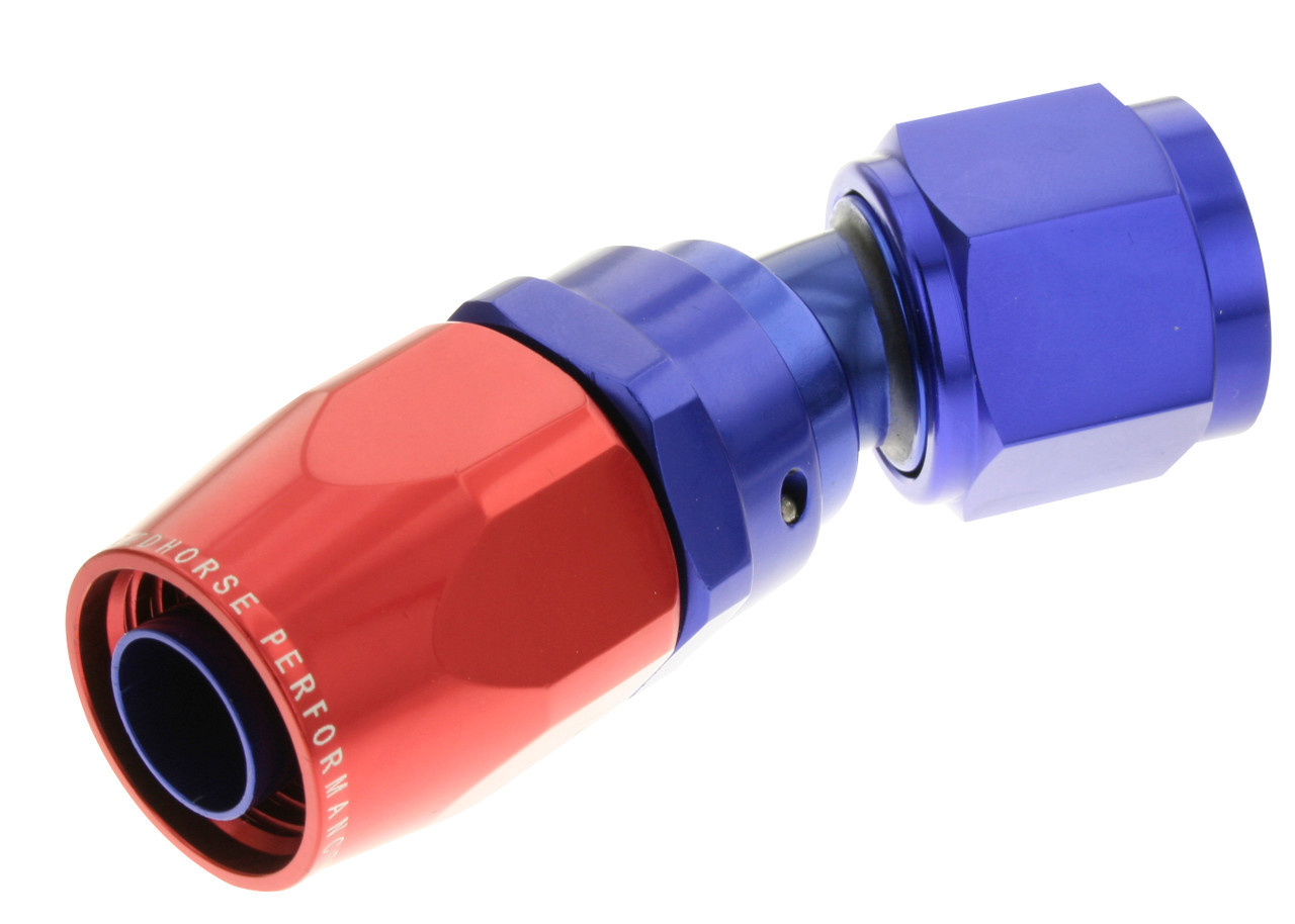 REDHORSE PERFORMANCE — REDHORSE PERFORMANCE 12AN 30 Degree Female Aluminum Hose End RD BLU