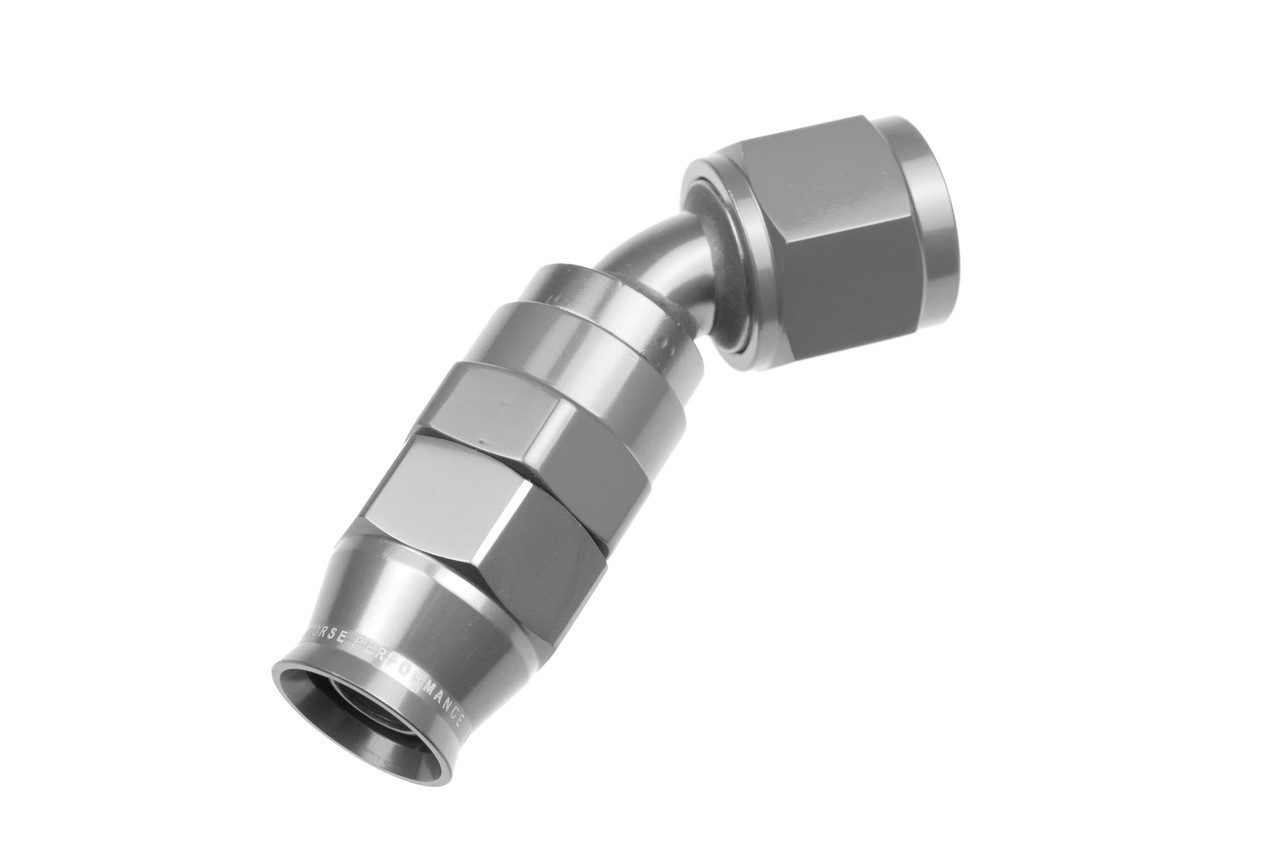 REDHORSE PERFORMANCE — REDHORSE PERFORMANCE 10AN 45 Degree PTFE Reusable Hose End Clear