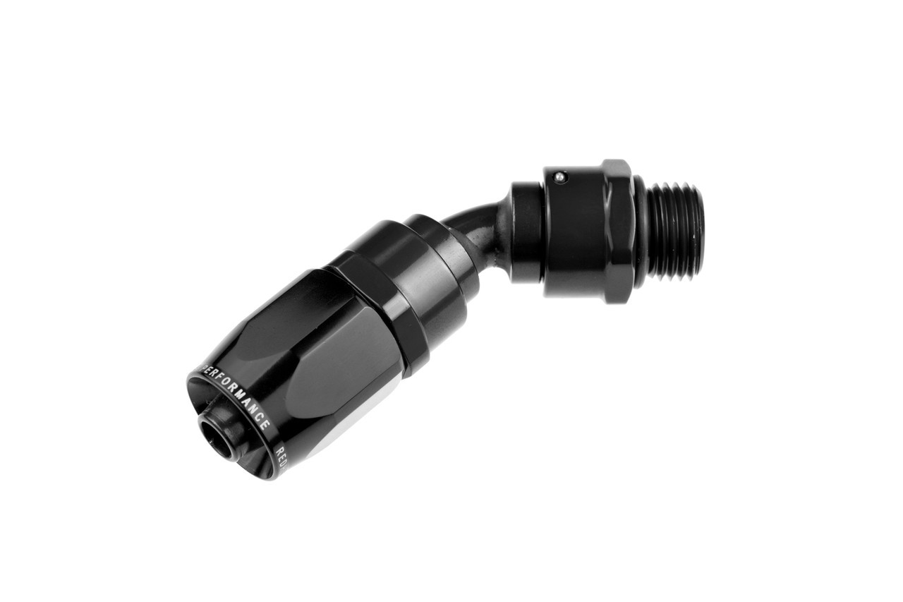 REDHORSE PERFORMANCE — REDHORSE PERFORMANCE 8AN Hose End 8AN ORB End 45deg Tube Black