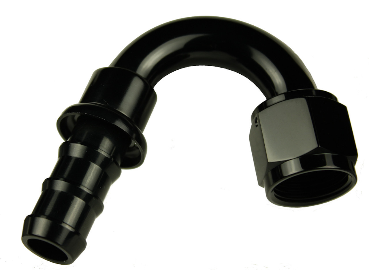 REDHORSE PERFORMANCE — REDHORSE PERFORMANCE 8AN 150 Degree AN/Hose End Push Lock Black