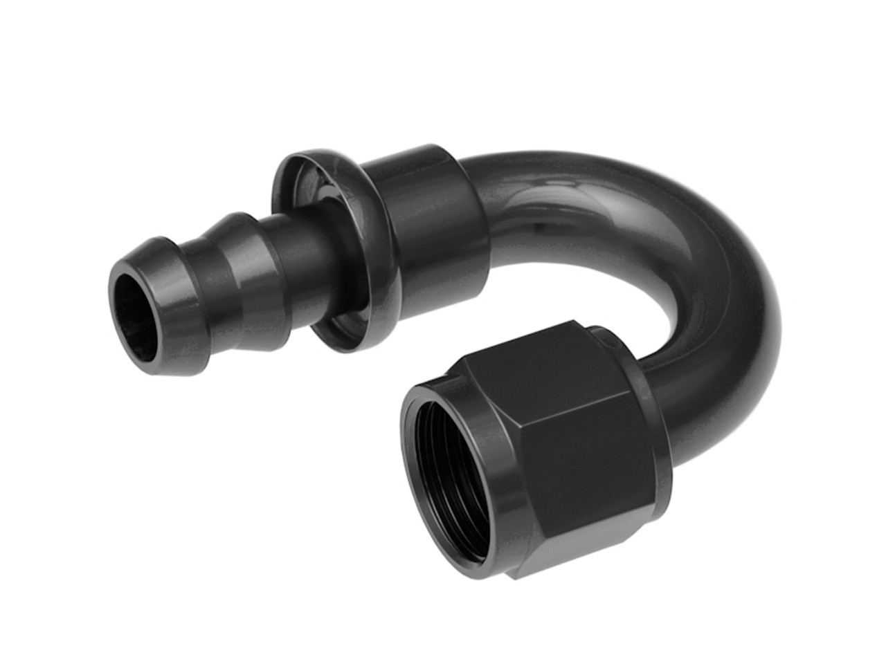 REDHORSE PERFORMANCE — REDHORSE PERFORMANCE 4AN Push Lock Hose End s- Black 180