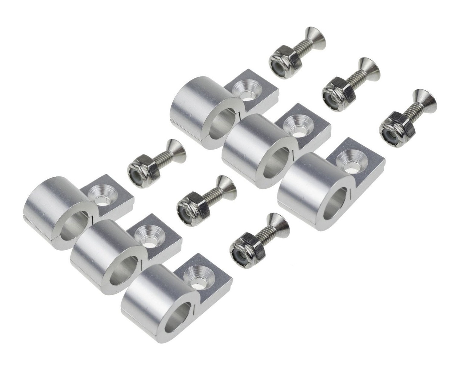 REDHORSE PERFORMANCE — REDHORSE PERFORMANCE 5/16in Polished Aluminum Line Clamps 6/pkg