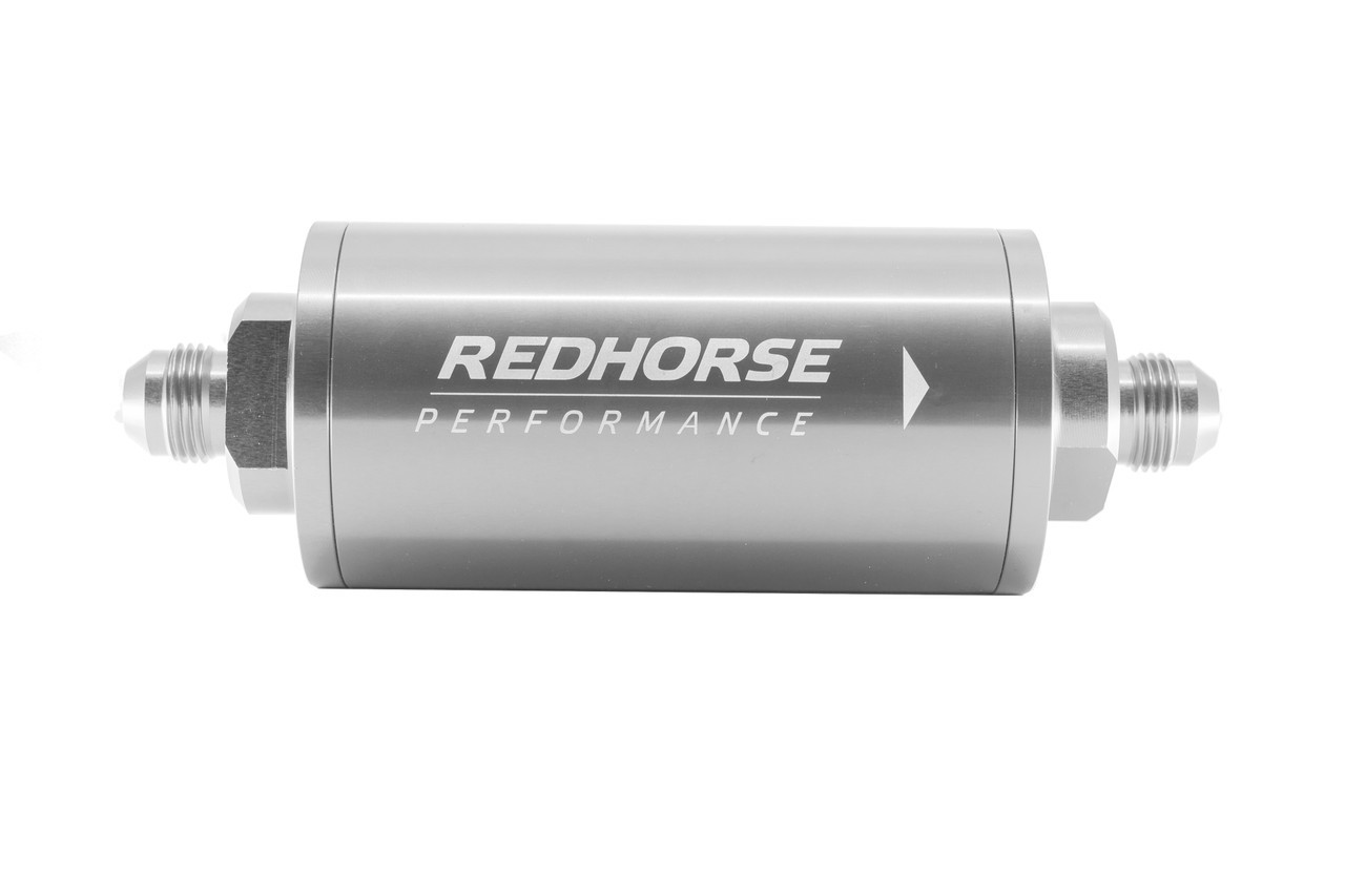 REDHORSE PERFORMANCE — REDHORSE PERFORMANCE Race Fuel Filter In-Line 10AN 10 Micron Clear