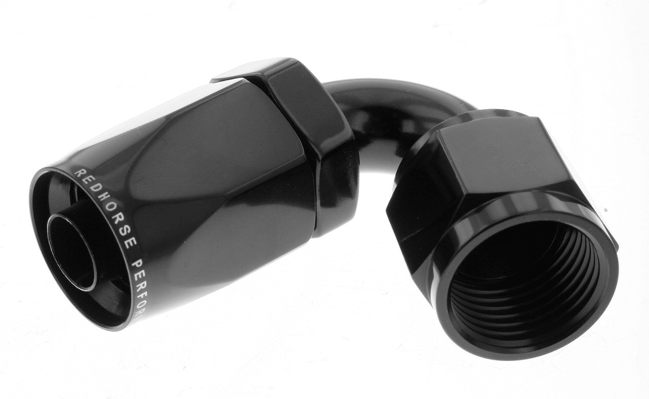 REDHORSE PERFORMANCE — REDHORSE PERFORMANCE 10AN 120Deg Female Alum Hose End Black