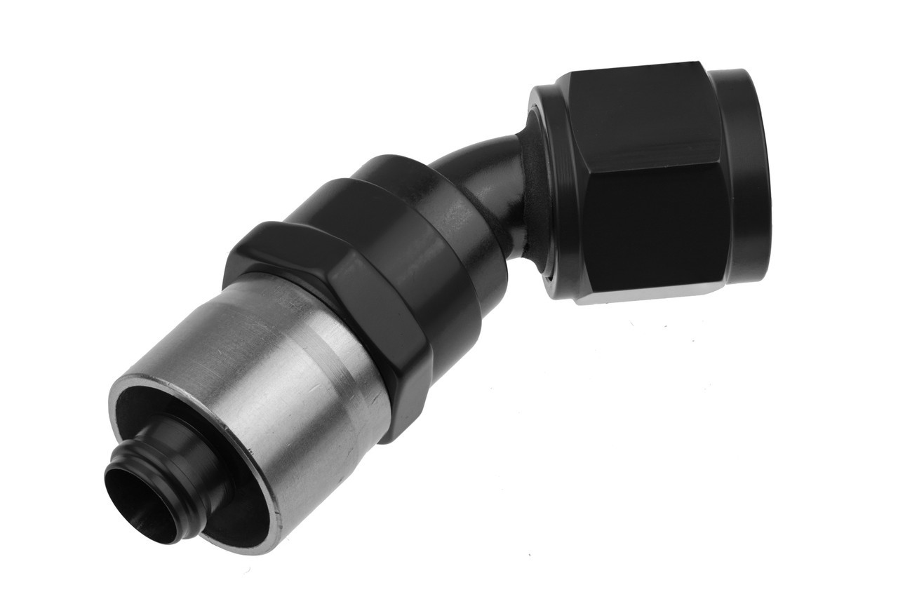REDHORSE PERFORMANCE — REDHORSE PERFORMANCE 16AN Crimp Style Hose End Black 45