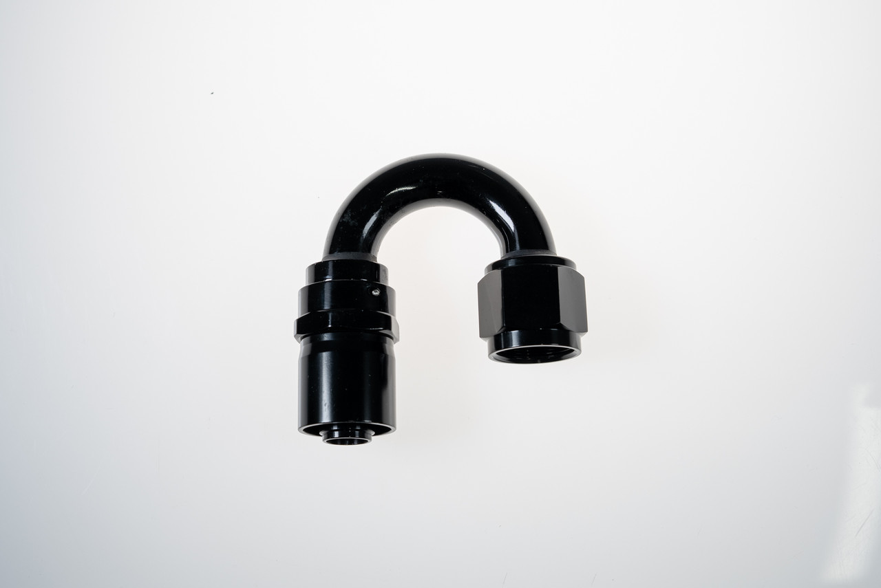 REDHORSE PERFORMANCE — REDHORSE PERFORMANCE 6AN 180Deg Crimp Hose End Black