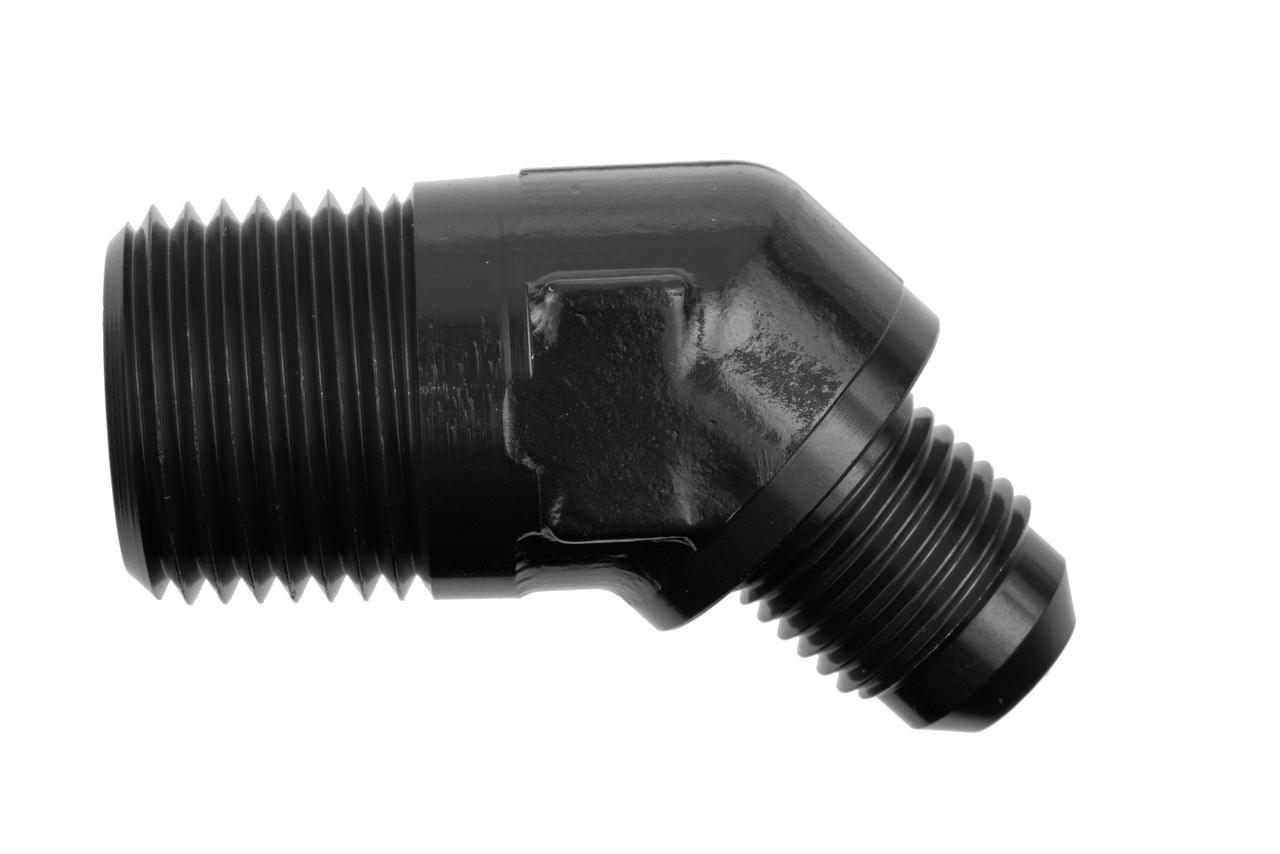 REDHORSE PERFORMANCE — REDHORSE PERFORMANCE 8AN 45Deg Male Adapter to 1/2in NPT Male Black