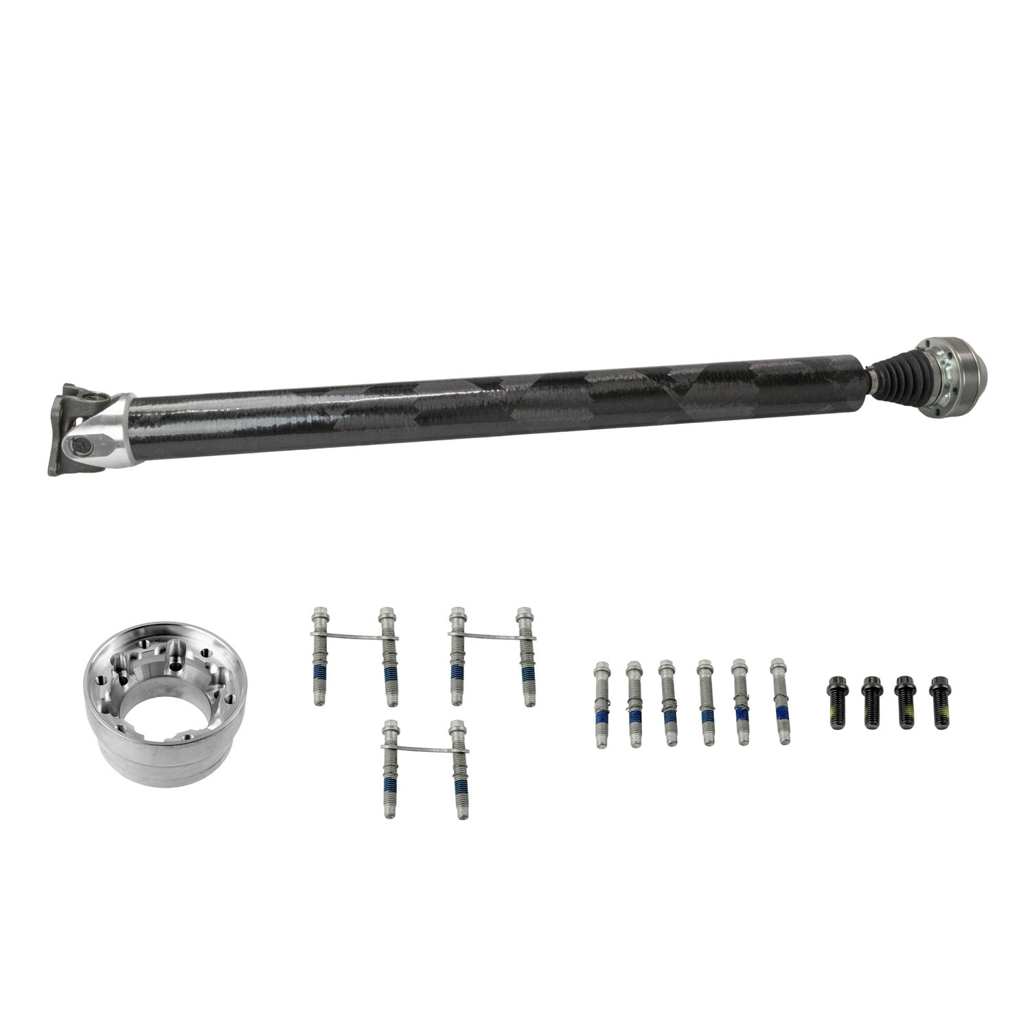 Richmond Gear 45-10210 Drive Shaft, 3.31 in Diameter, Carbon Fiber, Ford 8.8 in, Ford Mustang 2005-10, Each