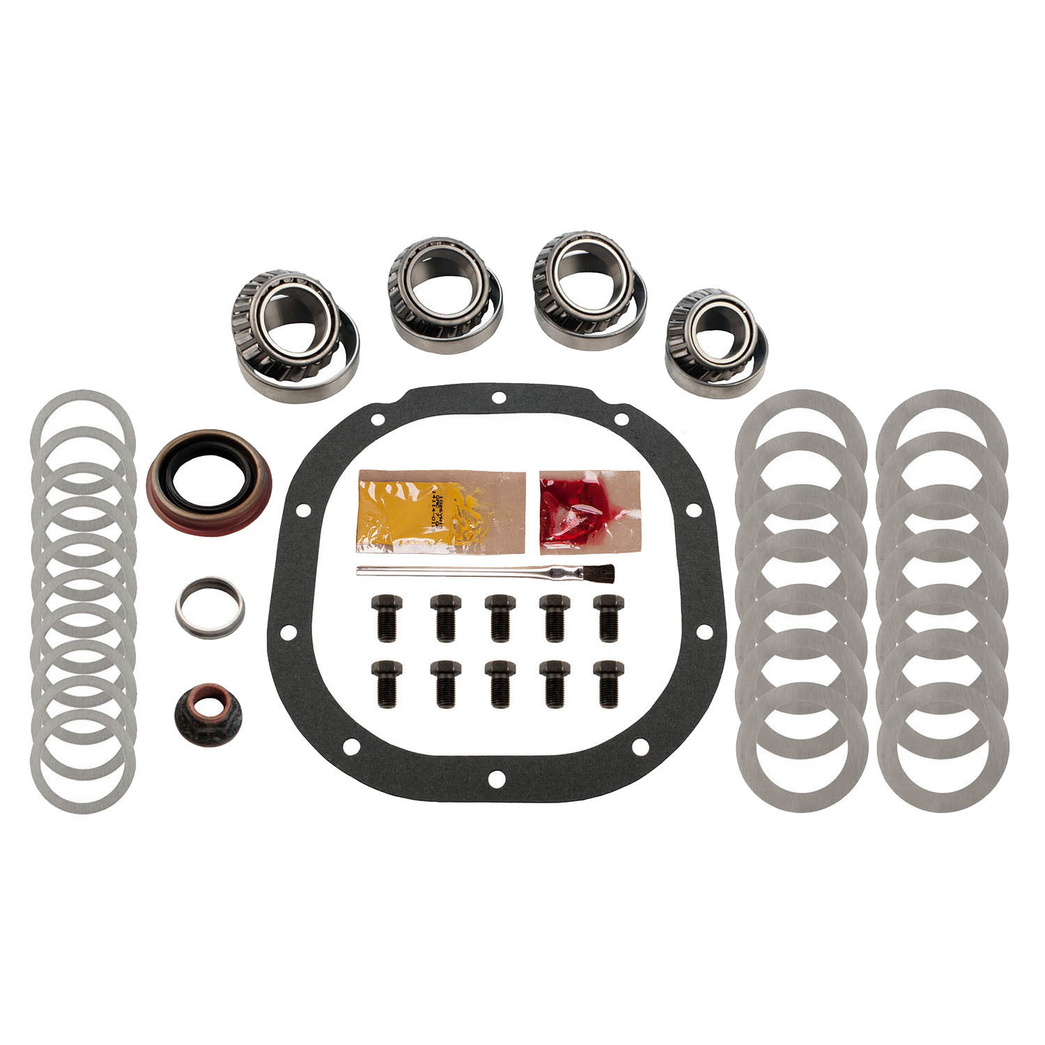 Richmond Gear 83-1043-1 - Differential Installation Kit, Bearings / Crush Sleeve / Gaskets / Hardware / Seals / Shims / Thread Locker, Ford 8.8 in, Kit