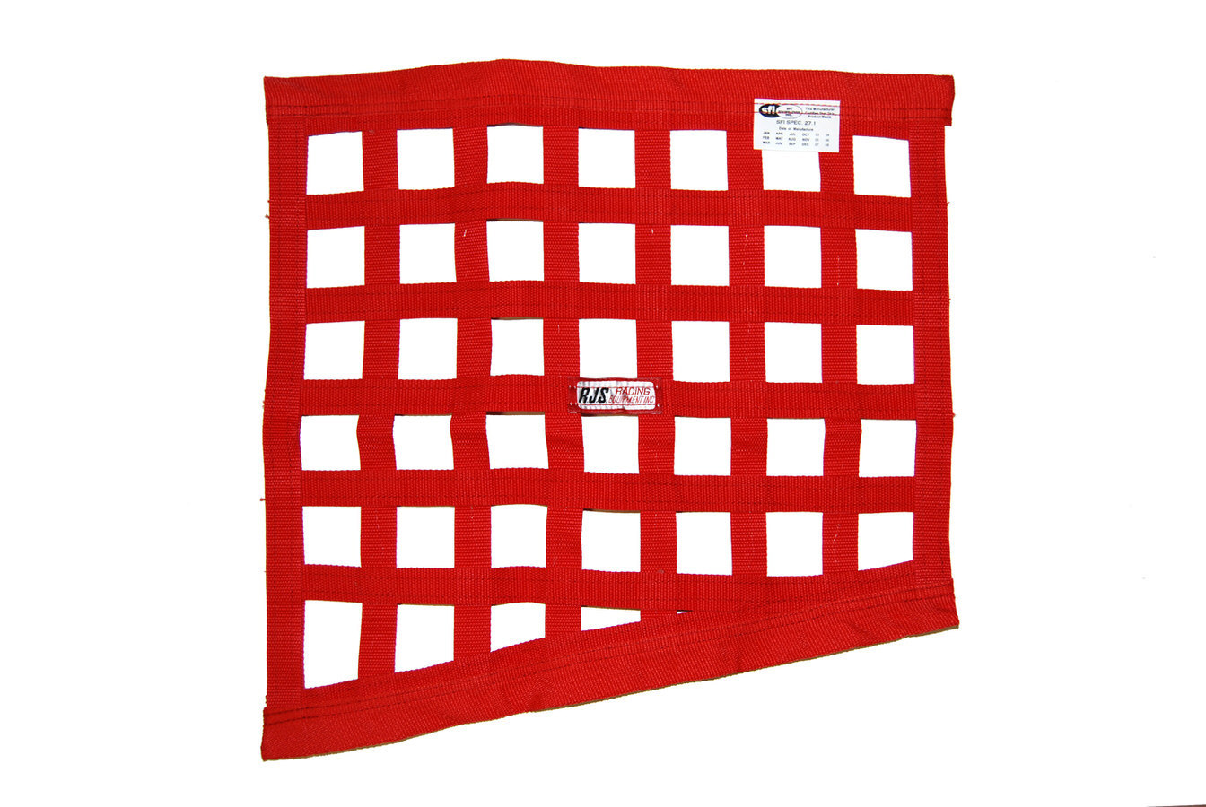 RJS Safety 10000104 - Red Angled Window Net 