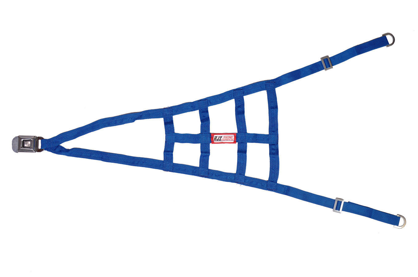 RJS Safety 10001503 - Roll Cage Net, Nylon Webbing, Triangle, Blue, Sprint Car, Kit