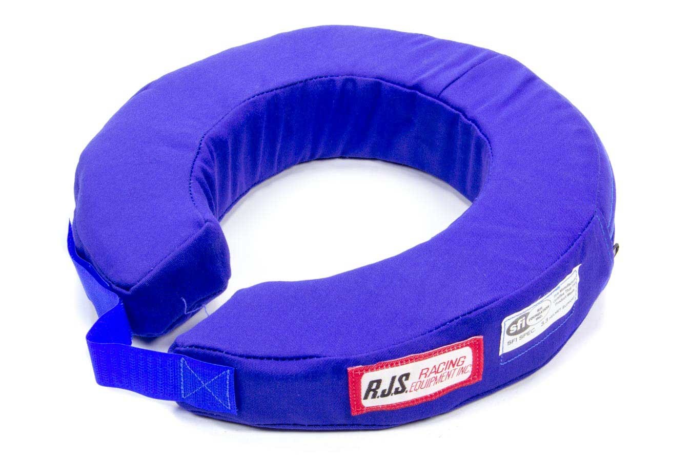 RJS Safety 11000403 Neck Support, 360 Degree, SFI 3.3, Padded, Fire Retardant Cotton, Blue, Each