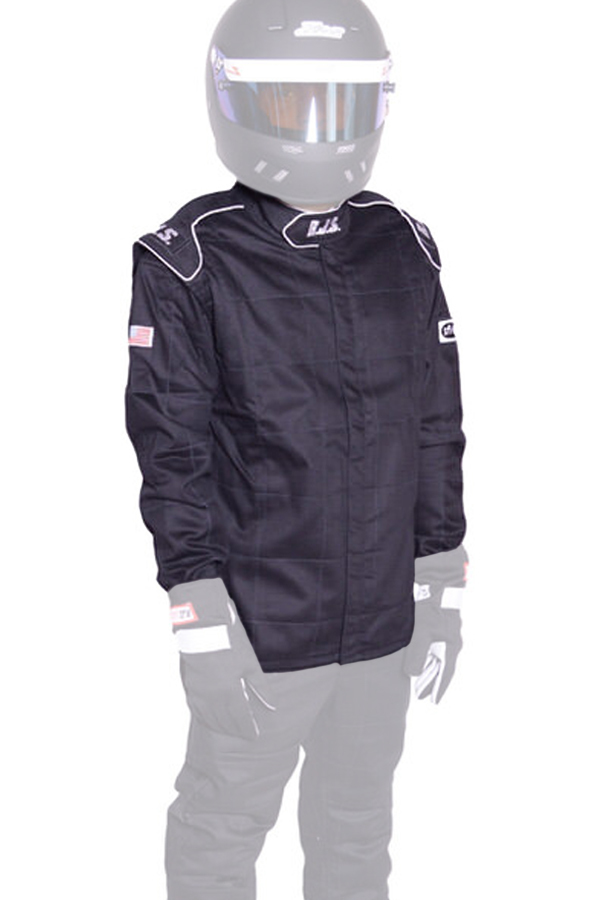 RJS Safety 200400103 - Jacket Black Small SFI-1 FR Cotton