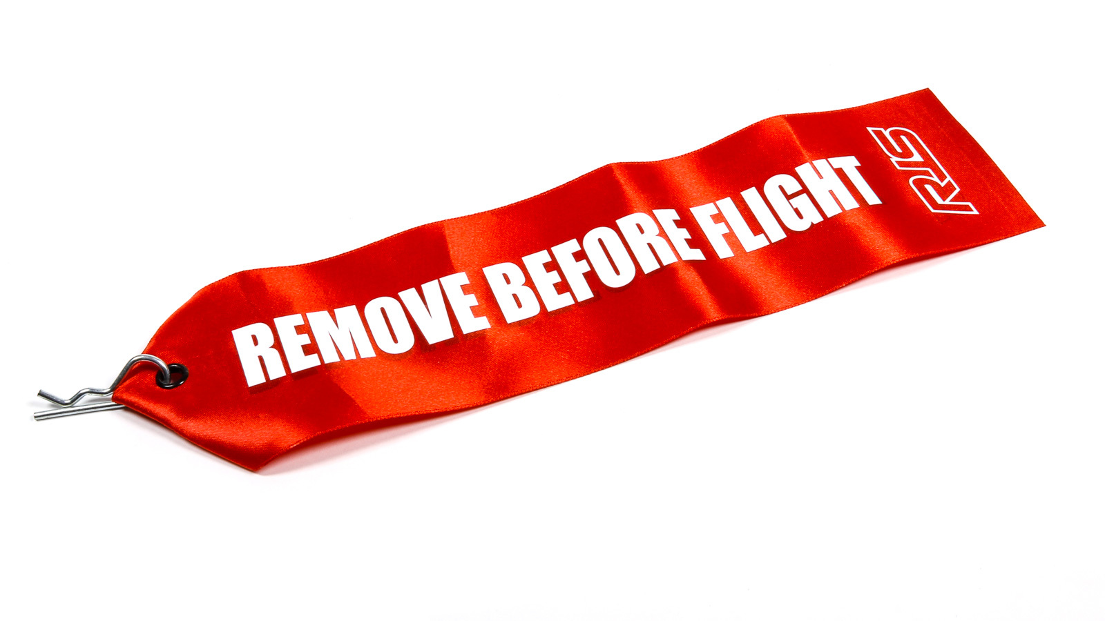 RJS Safety 7001502 Drag Parachute Flag, Remove Before Flight, RJS Logo, Red / White Lettering, Each