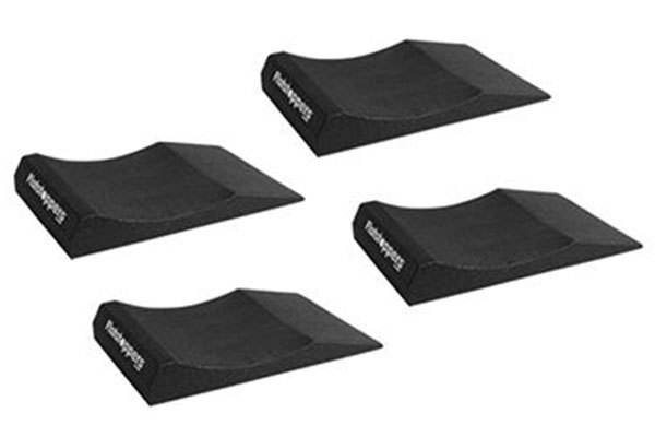 Race Ramps RR-FS-10 Storage Ramp, FlatStoppers, 1-1/4 in Tall, 28 in Long, 10 in Wide, 25-30 in Tire Diameters, Up to 8 in Wide Tires, Set of 4