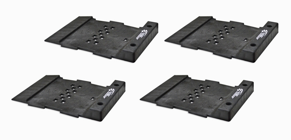 Race Ramps RR-PS-4 Parking Guide, Pro Stop, 2 in Height, 17-1/4 in Length, 11-1/2 in Wide, Set of 4