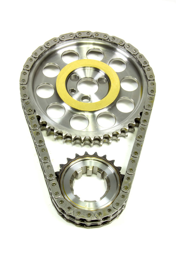 Rollmaster Romac CS1000 Timing Chain Set, Red Series, Double Roller, Keyway Adjustable, Billet Steel, Small Block Chevy, Kit