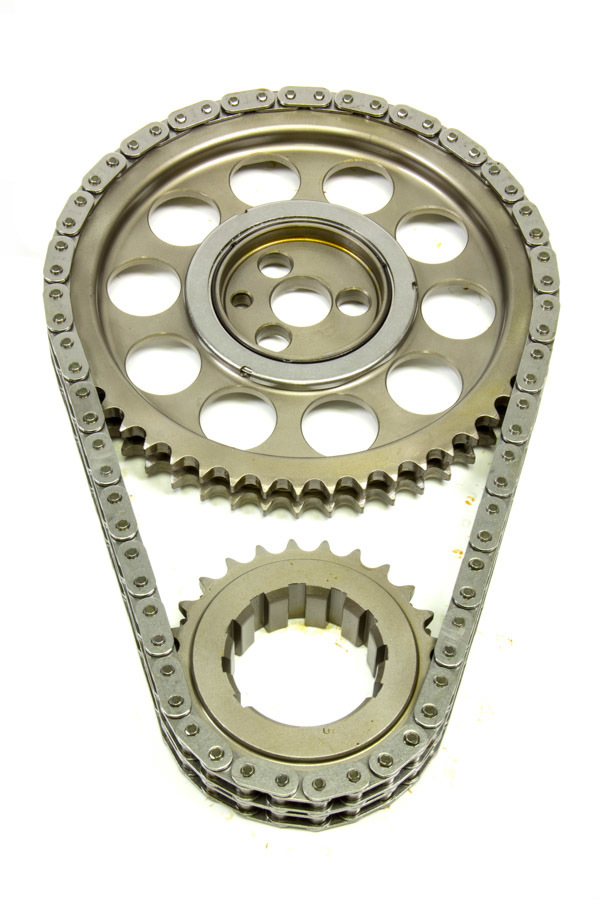 Rollmaster Romac CS5150 - Timing Chain Set, Gold Series, Double Roller, Keyway Adjustable, 3-Bolt, Billet Steel, Mopar B / RB-Series, Kit