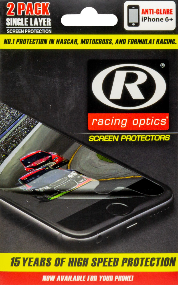 Racing Optics 1X-ROAG135-IP6PLUS - Screen Protector, Phone, Single Layer, Anti-Glare Coating, iPhone 6 Plus, Pair