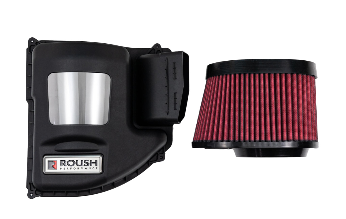 Roush Performance 422233 Air Induction System, Roush, Reusable Filter, Plastic, Black, Ford EcoBoost-Series, Ford Midsize SUV 2021-22, Kit