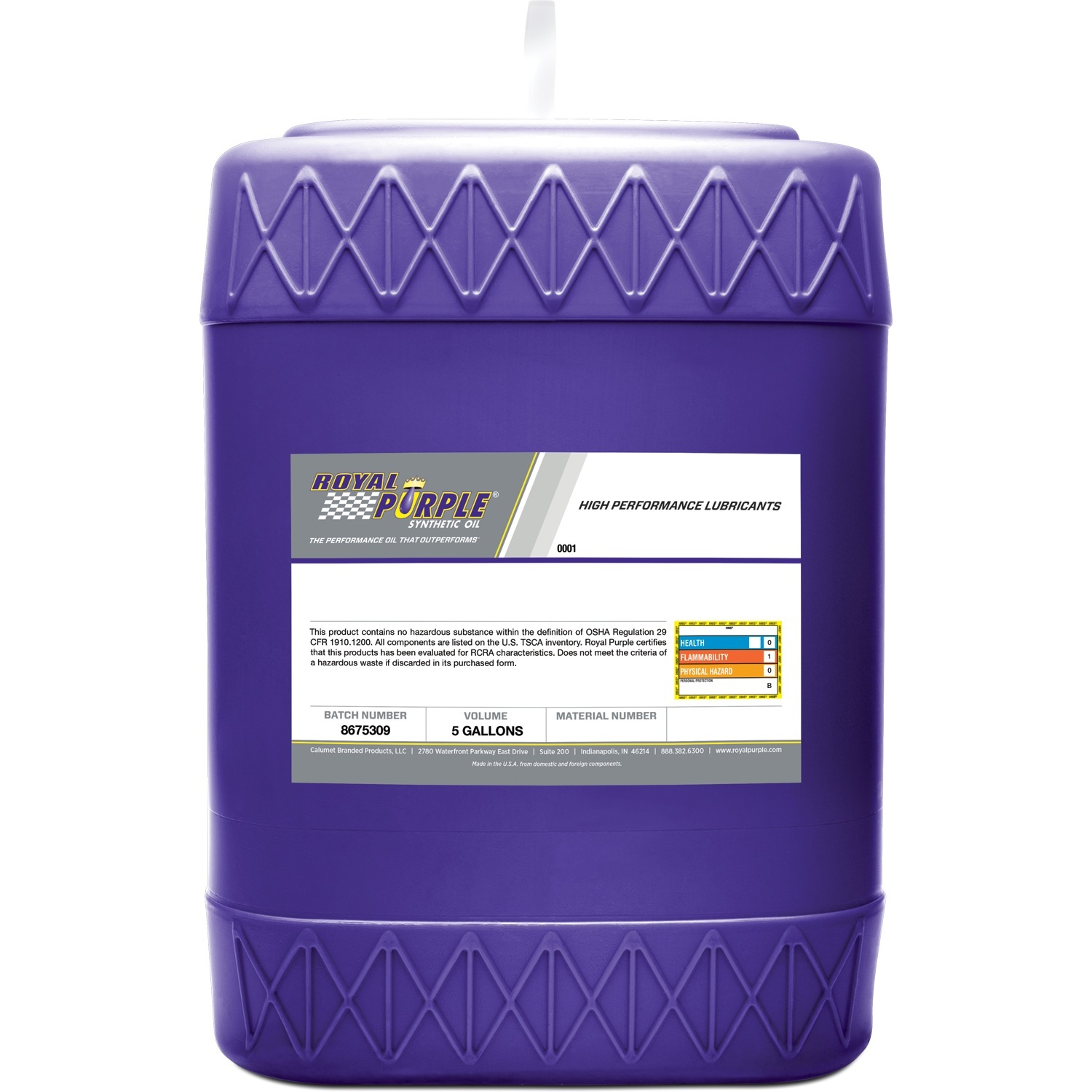 Royal Purple XPR Synthetic Racing Oil 20W50 5 Gallon