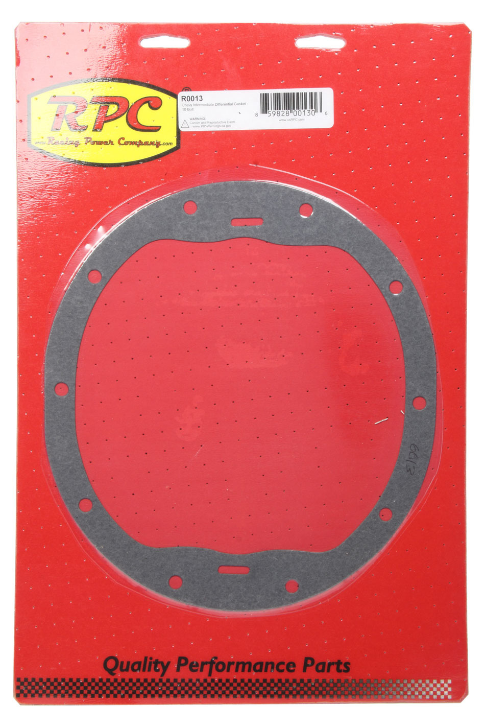 Racing Power Company R0013 Differential Cover Gasket, Compressed Fiber, GM 10-Bolt, Each