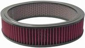 Racing Power Company R2120 Air Filter Element, 14 in Diameter, 3 in Tall, Reusable Cotton, Red, Each
