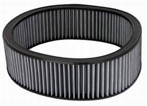 Racing Power Company R2122 Air Filter Element, 14 in Diameter, 4 in Tall, Reusable Cotton, White, Each