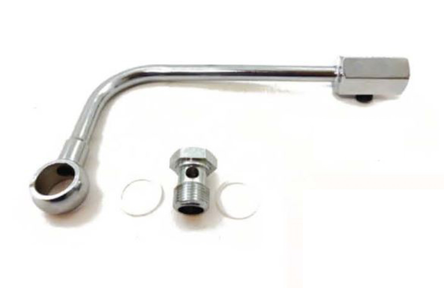 Russell 641253 Black//Silver 6 Dual Inlet for Demon Carburetor without Gauge