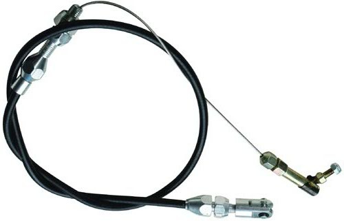Racing Power Company R2334 Throttle Cable, 2 ft Long, Hardware Included, Black Housing, Natural, Universal, Kit