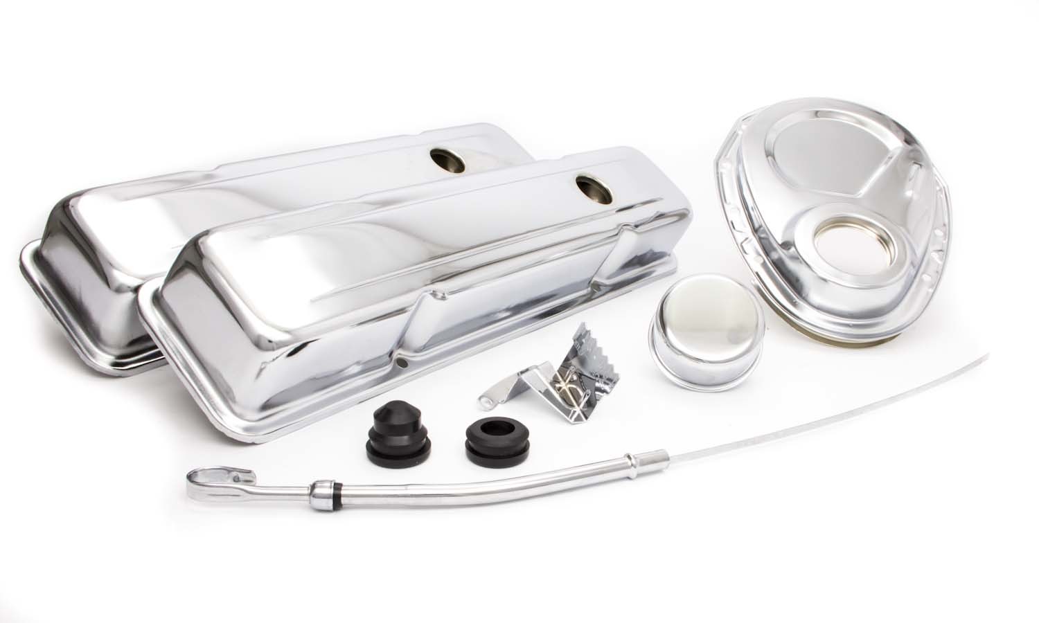RACING POWER CO-PACKAGED — RACING POWER CO-PACKAGED SBC Engine Dress Up Kit w/Short Valve Covers