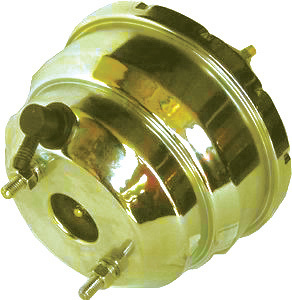 RACING POWER CO-PACKAGED — RACING POWER CO-PACKAGED Yellow Zinc Power Brake Booster -7In