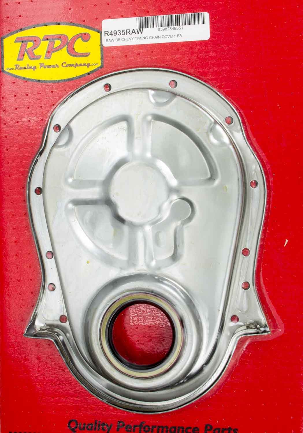 BBC Steel Timing Chain Cover UnplatedRPCR4935RAW