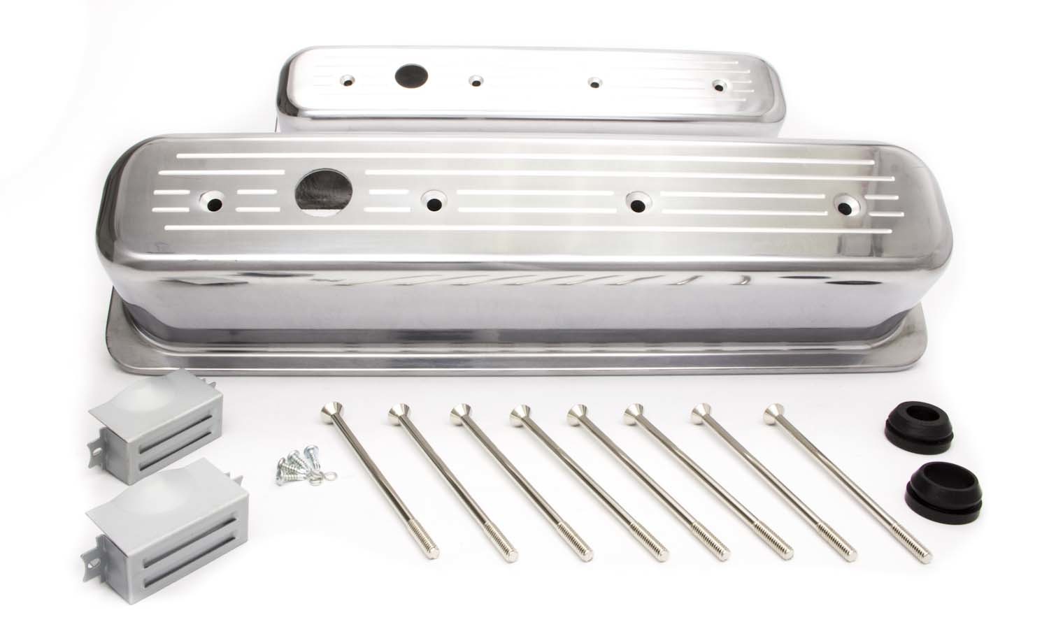 RACING POWER CO-PACKAGED — RACING POWER CO-PACKAGED SBC Alum Tall Center Bolt V/C Ball Milled Pol