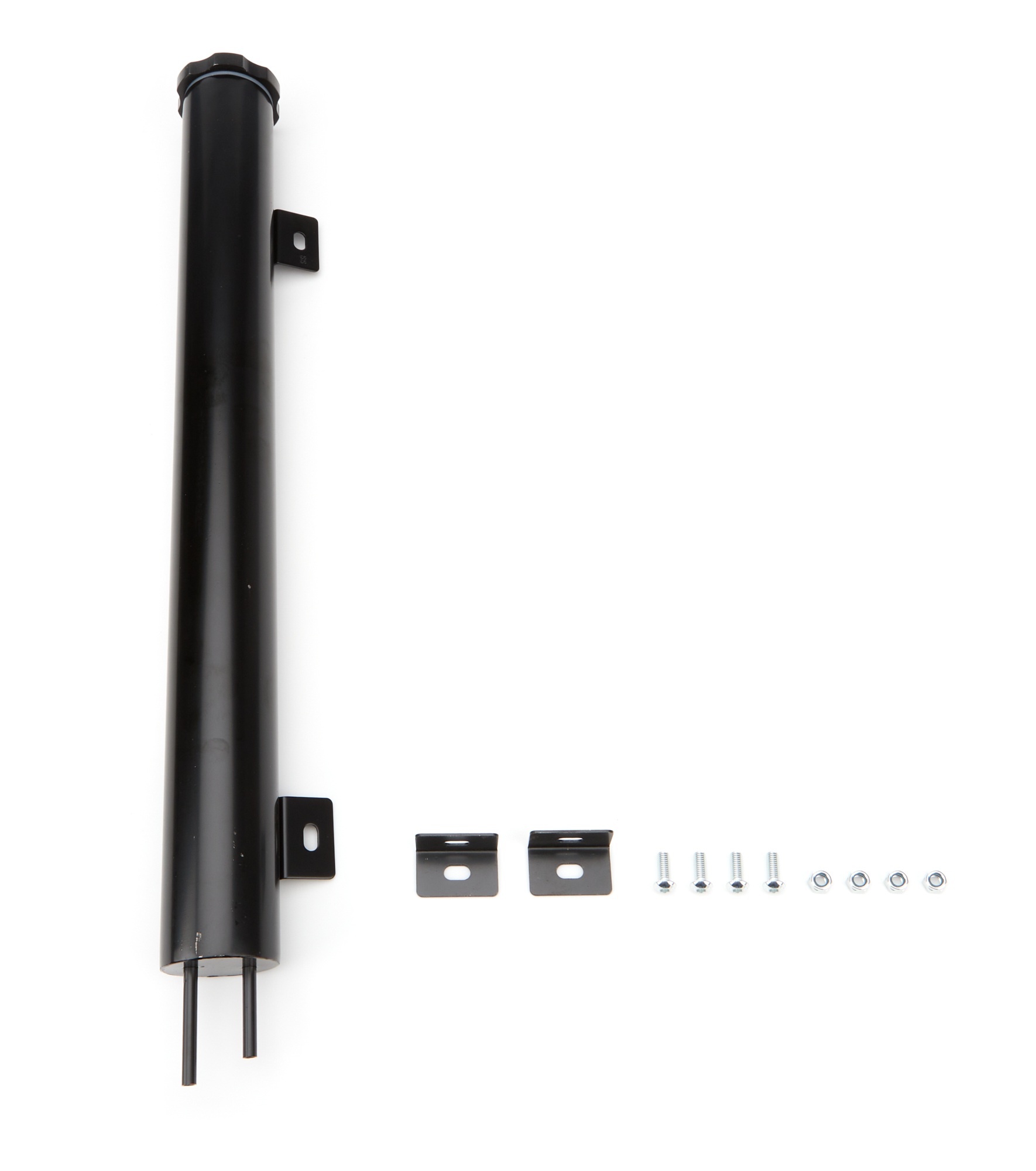 RACING POWER CO-PACKAGED — RACING POWER CO-PACKAGED Stainless 2in x 19in Overflow Tank Black