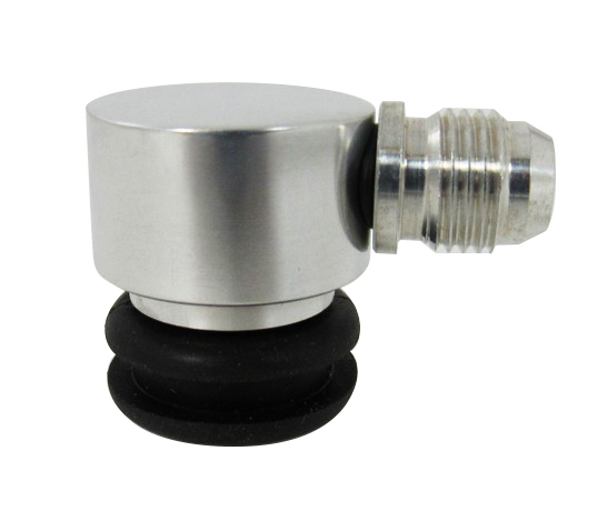 Racing Power Company R6106POL Check Valve, 6 AN Male Inlet, Aluminum, Polished, Each