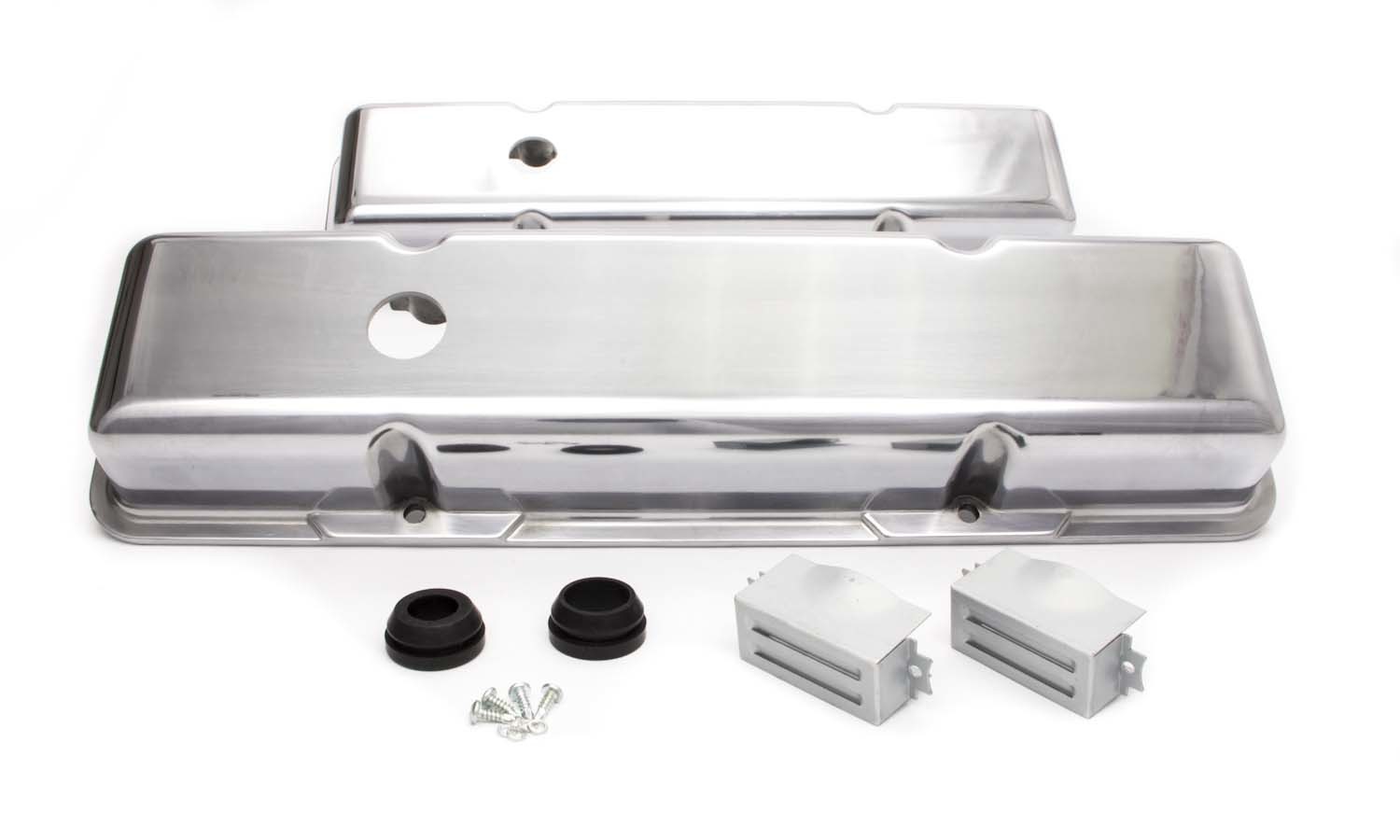RACING POWER CO-PACKAGED — RACING POWER CO-PACKAGED SBC Alum Short V/C Plain Polished